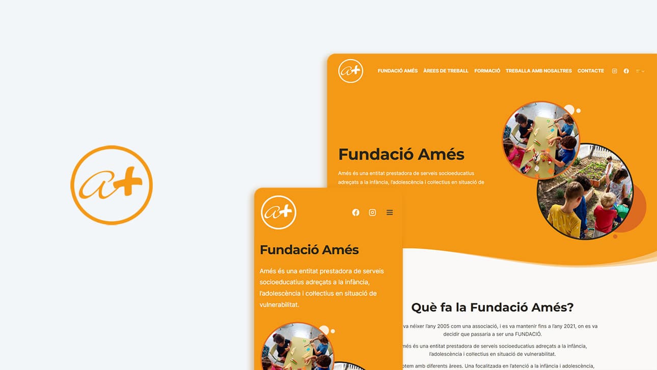 Proyecto de diseño web para la Fundació Amés en Mallorca