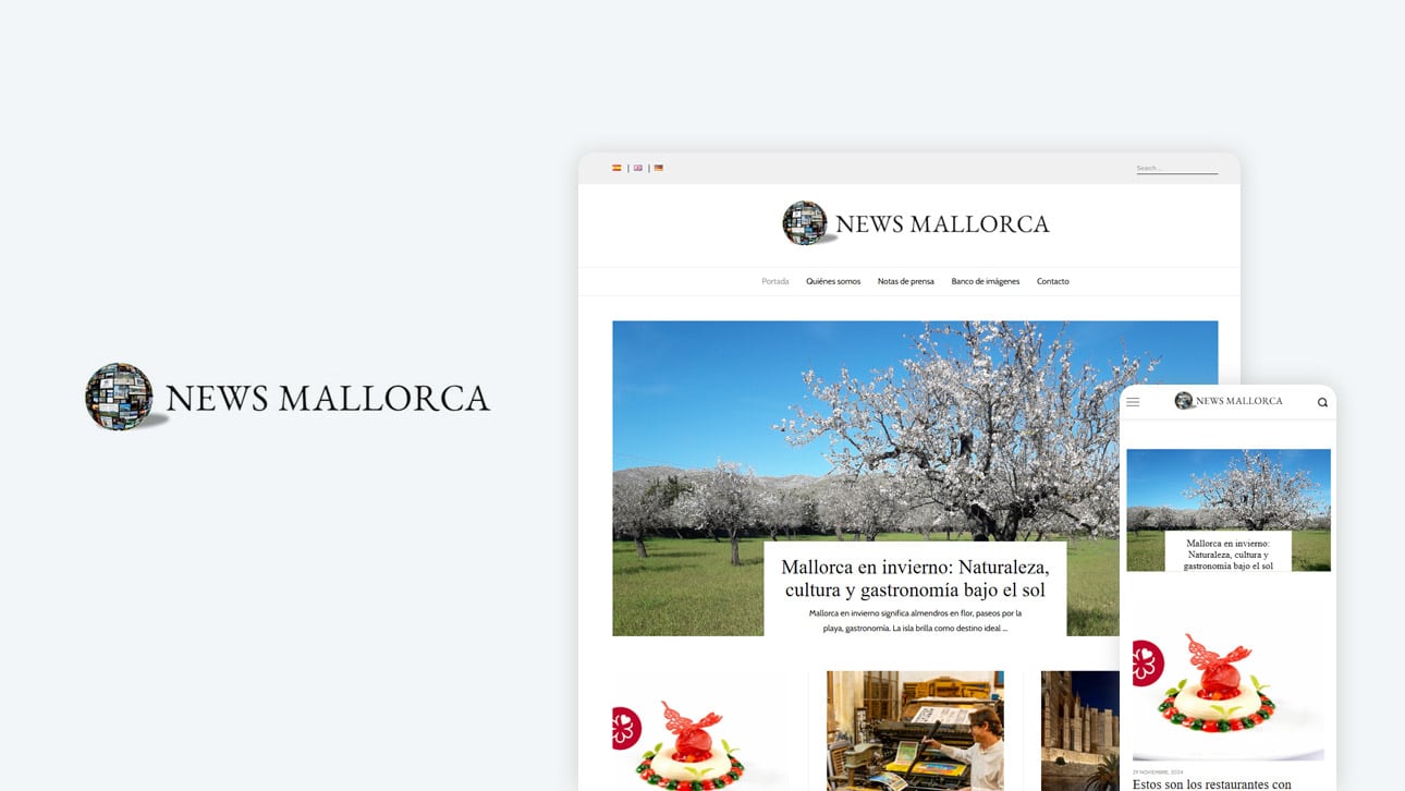 Diseño web wordpress para News Mallorca