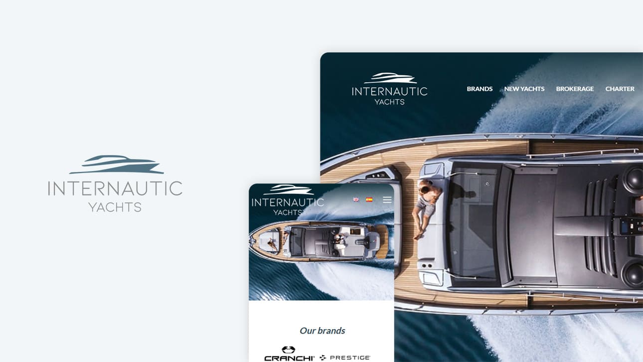 Diseño de página web a medida para Internautic Yachts